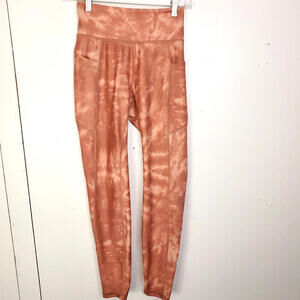 Gilly Hicks Pants WOmens XS Leggings Tie Dye Side Pockets Workout Buttery Soft